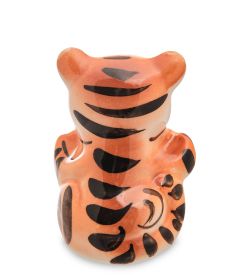 ГЛ- 038 Фигурка «Тигренок с сердцем» цв. (Гжельский фарфор)