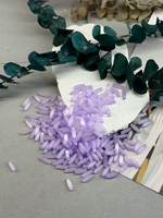 Стеклянные бусины «Кошачий глаз» 12*4 мм, 100 штук, фиалка