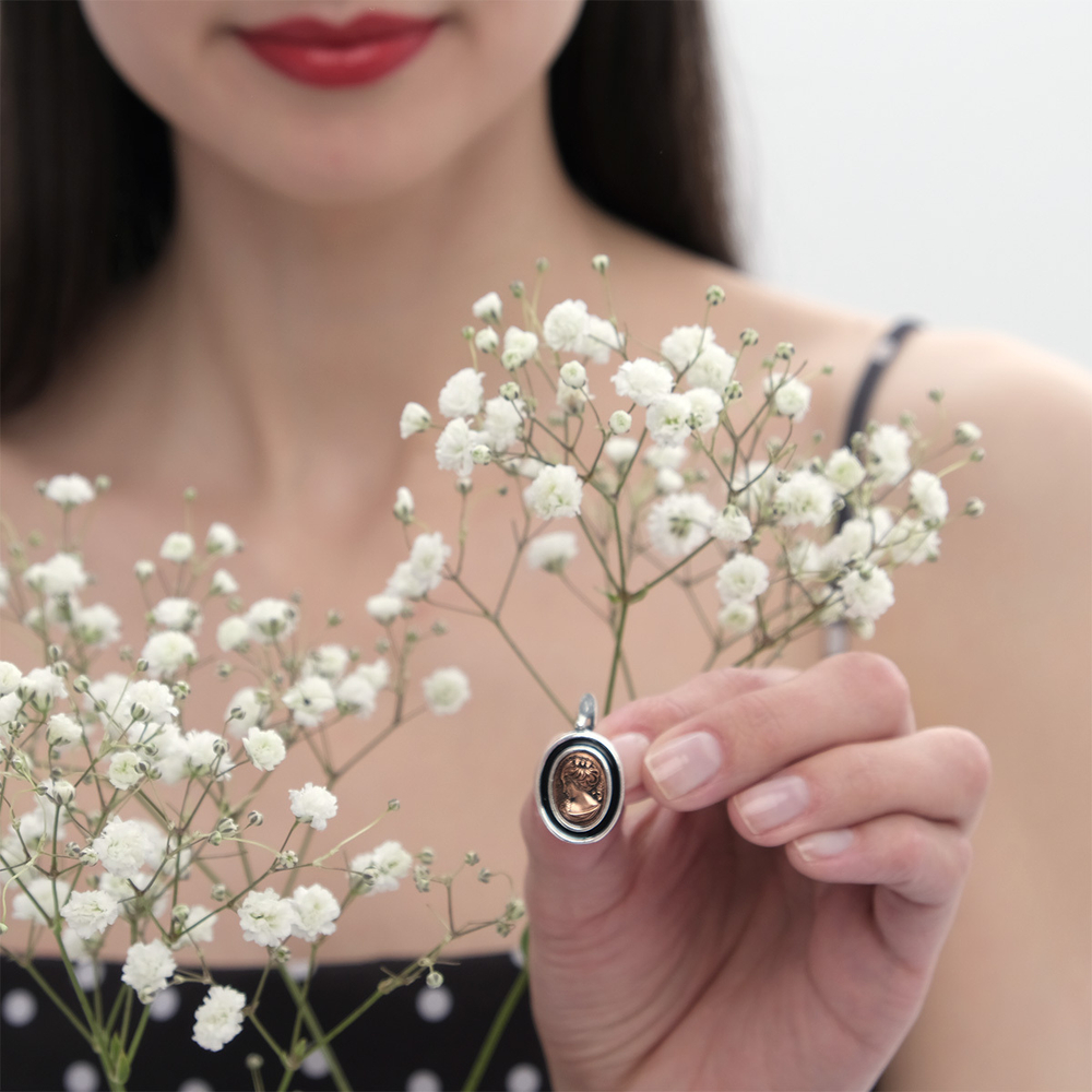 "Алевтина" серьги в серебряном покрытии из коллекции "Пальмира" от Jenavi с английским замком