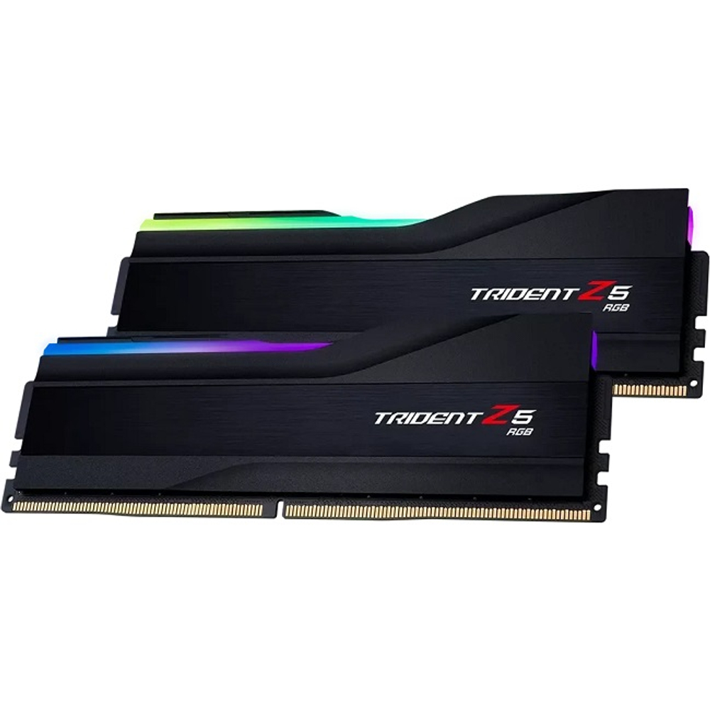 Модуль памяти DIMM DDR5 32Gb, 6000Mhz, 2x16Gb, G.Skill Trident Z5 RGB Black (F5-6000J3036F16GX2-TZ5RK)
