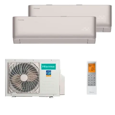 Мульти сплит-система Hisense на 2 комнаты (20+20 кв.м.) VIBE PRO CHAMPAGNE