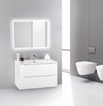 Тумба подвесная с раковиной BelBagno ETNA39-700/390-2C-SO-BL-P+BB700/390ETL