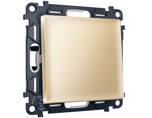 MA601050 Комплект механизма 1-кл выключателя с самовозвратом ALFA Шампань QUANT (AP6010, VM113)