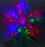 Звезда на макушку 22х23см.Прозрачная цветная LED A5