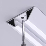 Алюминиевый карниз для штор, потолочный, однорядный / двухрядный