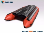 Лодка надувная моторная solar-380 jet tunnel