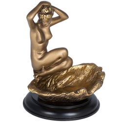 Подставка для украшений Девушка на ракушке Бронза