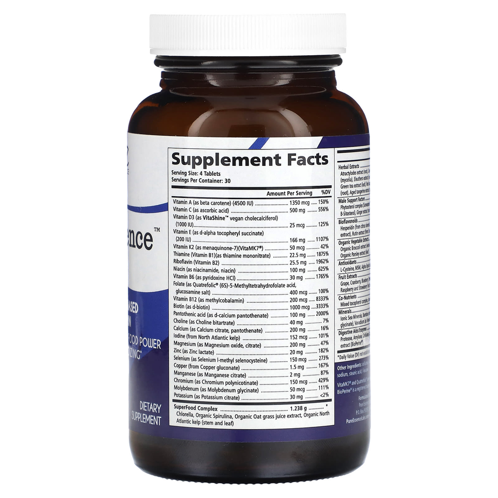 Pure Essence, LifeEssence для мужчин, 120 таблеток