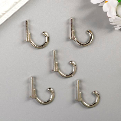 Крючок металл  серебро 2,7*0,6см 2757311