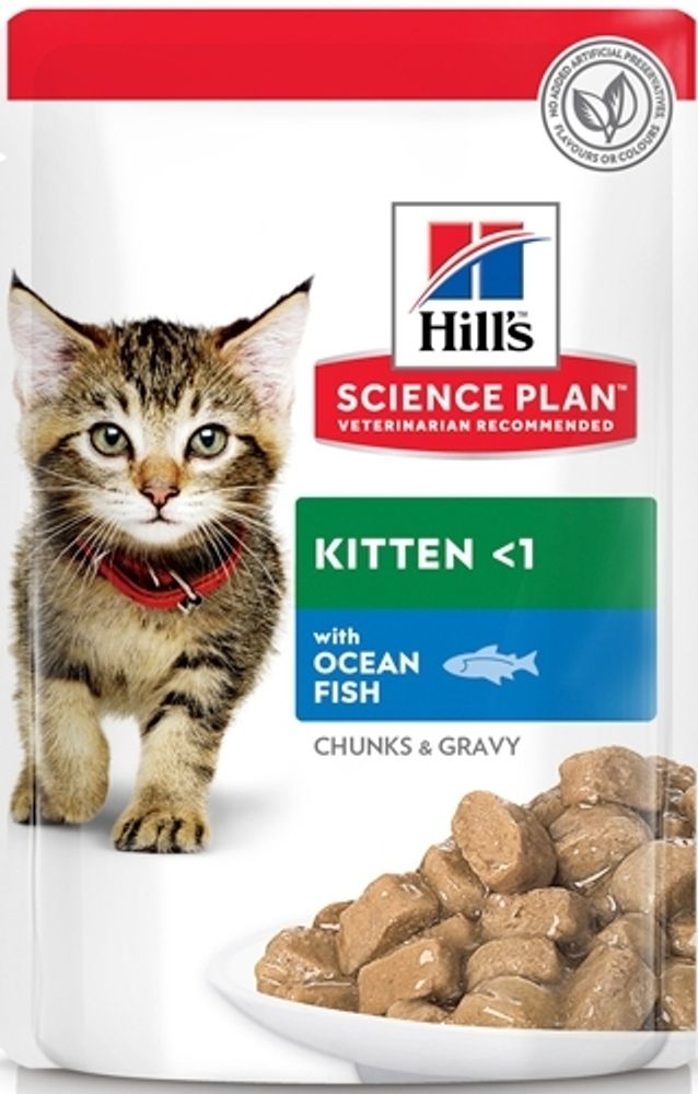 Влажный корм Hill&#39;s Science Plan для котят для здорового роста и развития океаническая рыба 85 г