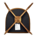 Стул Lucas 3 терракотовый букле с ножками цвета орех