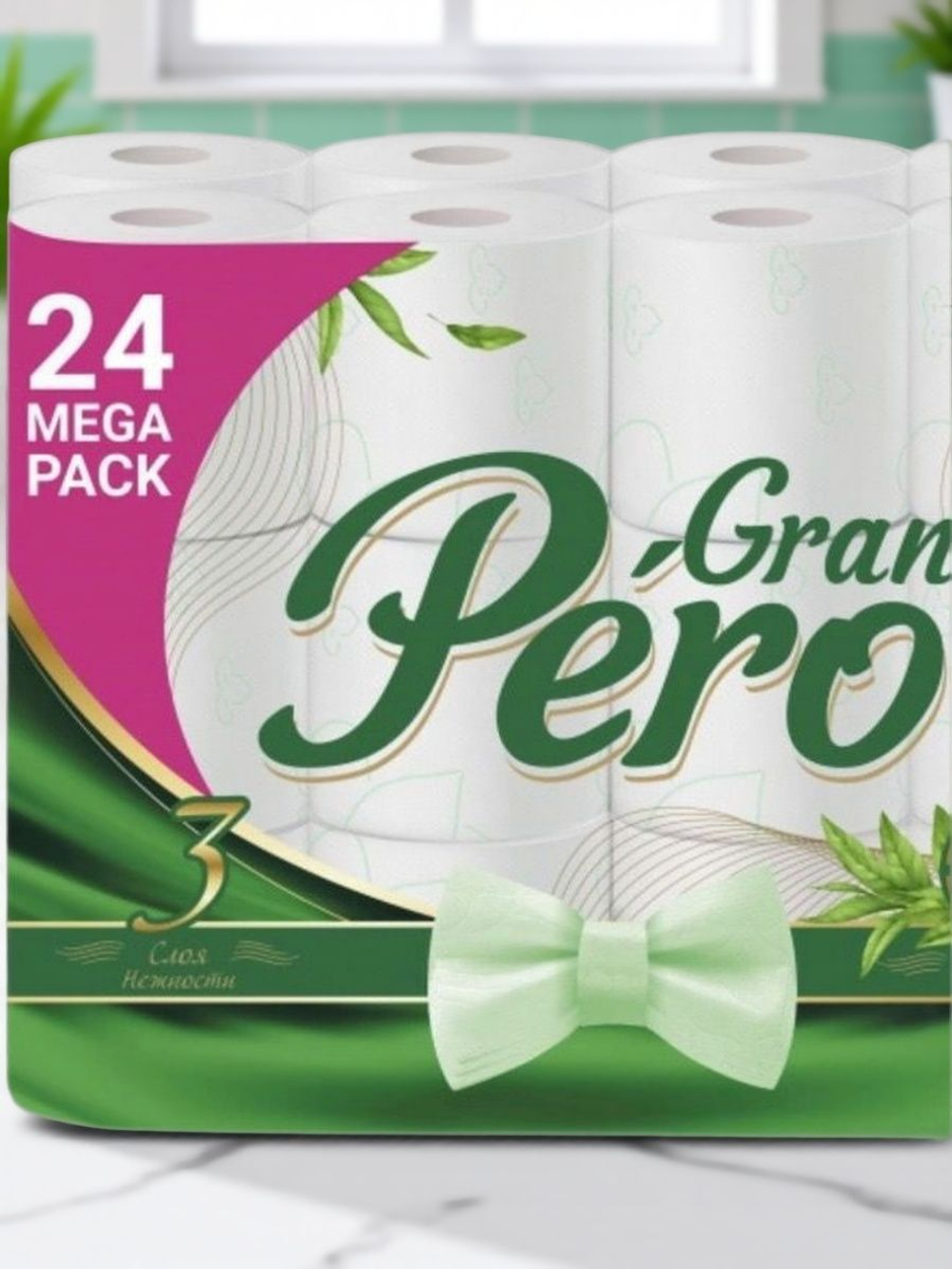 Туалетная бумага однослойная 4 шт