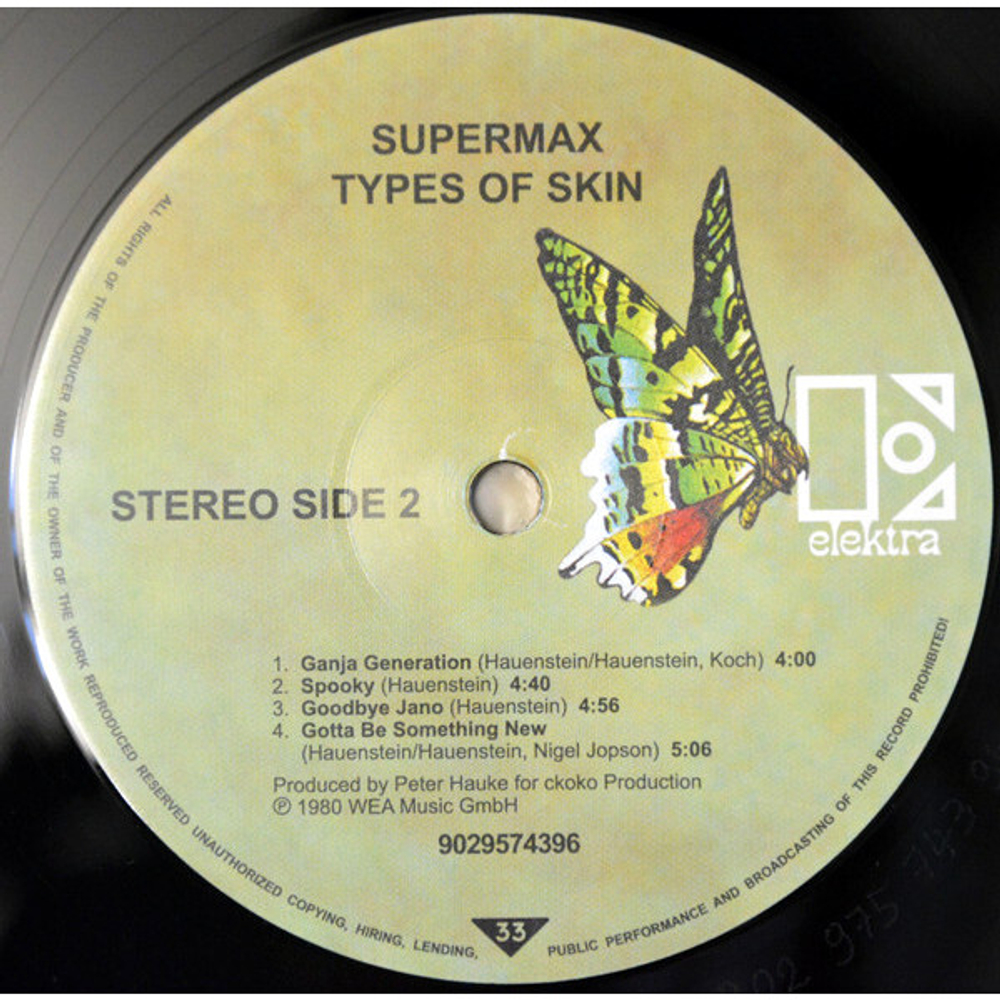 Supermax / Types Of Skin (Exclusive In Russia)(LP)
