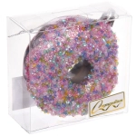 Елочная игрушка «Сладкий пончик» 8*4*10 см, Розовый