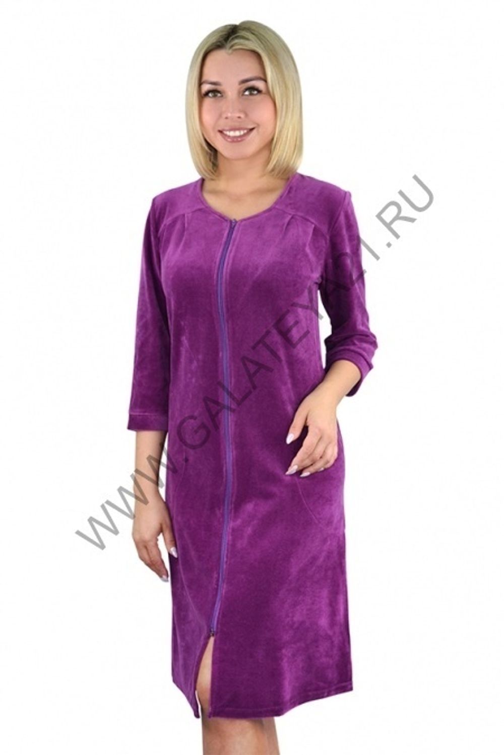 С-295-1/ Халат женский из велюра Уценка