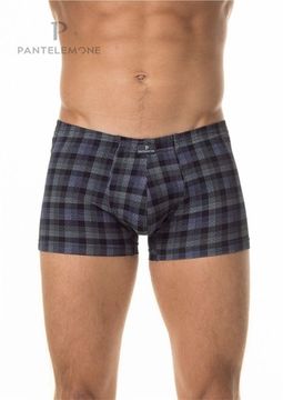 Трусы мужские боксеры Pantelemone PMH-1426, клетка сине-зеленая