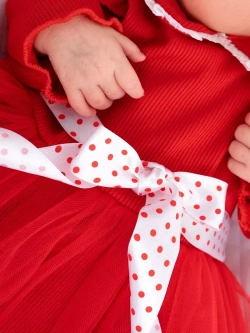 Платье-боди для новорожденной