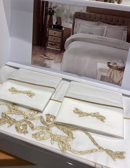 Постельное белье Durante c вышивкой евро Турция