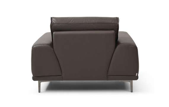 Кресло Nolan из натуральной коричневой кожи