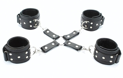 Комплект фиксаторов для рук и ног (Цвет: черный)