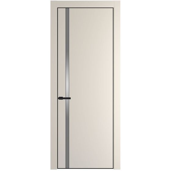 Profil Doors 21PA кремовая магнолия профиль чёрный матовый стекло серебро матлак
