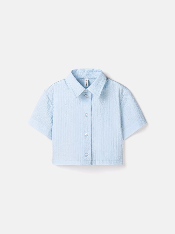 Рубашка хлопковая укороченная 