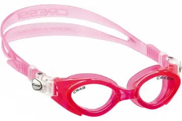 Очки для плавания детские Cressi Crab Розовый прозрачный силикон