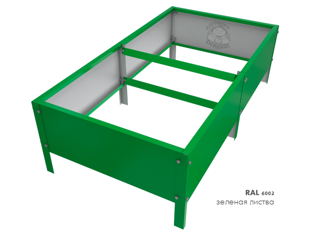 Оцинкованная грядка с полимерным покрытием  RAL 6002 зеленая листва | АЙГРЯДКИ!