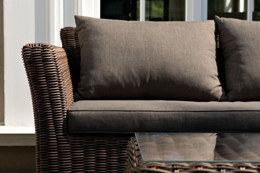 "Капучино Сингл" лаунж-зона из искусственного ротанга, цвет коричневый