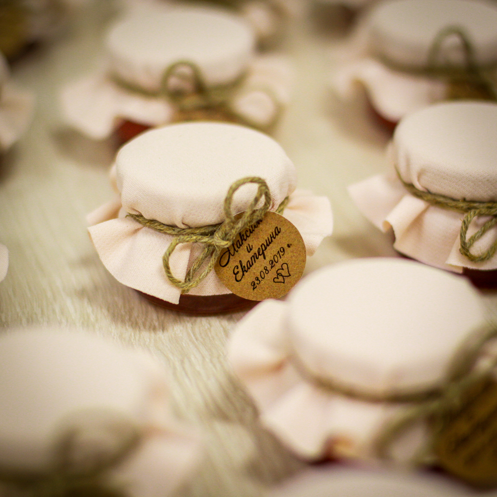 Бонбоньерка с крем-медом на свадьбу