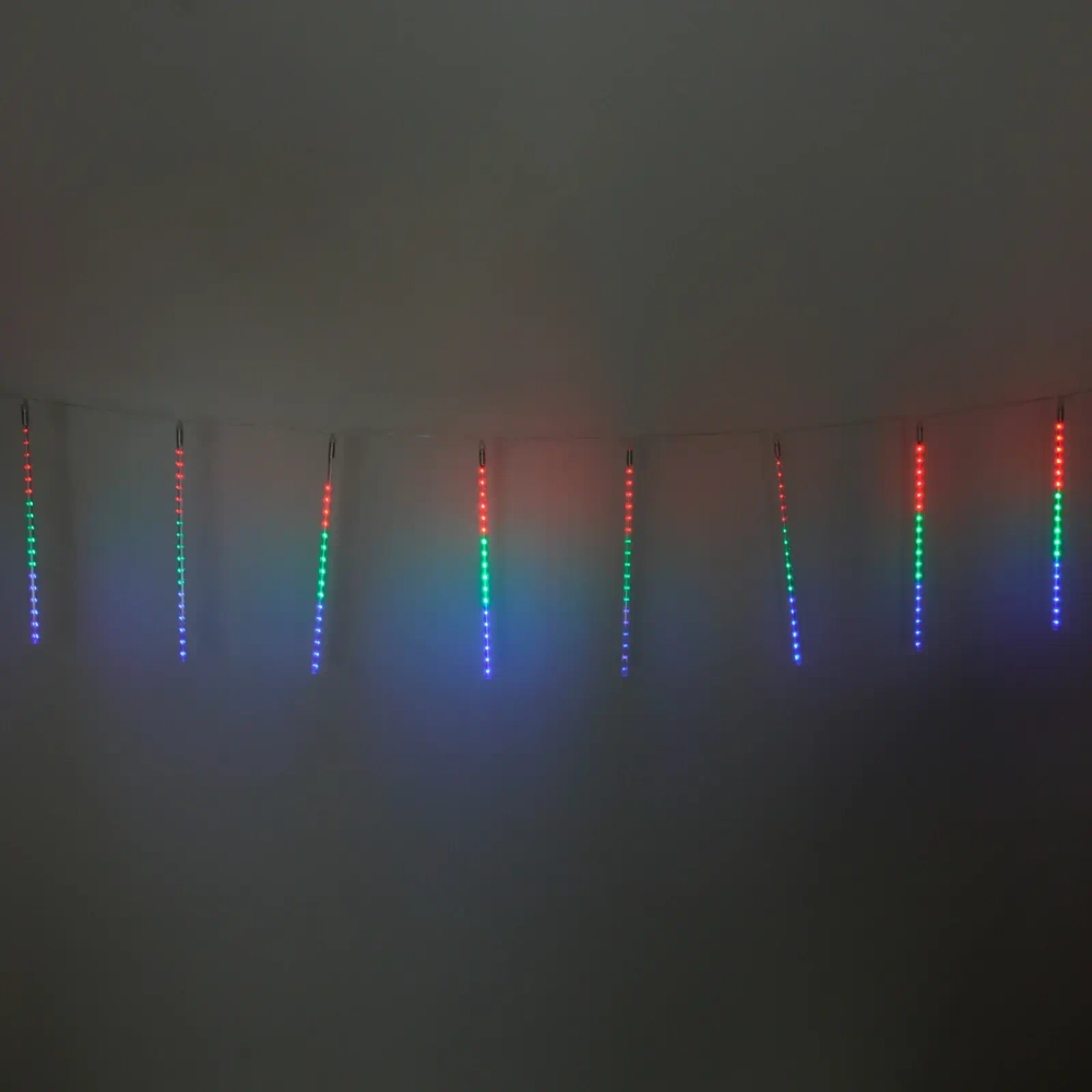 Гирлянда для улицы «Тающая сосулька» 3,0 м*50 см 288 лампы LED, IP-54, Мультицвет (8 трубок)