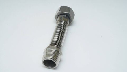 Подводка гибкая сильфонная раздвижная универсальная "PODVODKA" 1/2" ВР-НР, 500-1000 мм, OVERCON