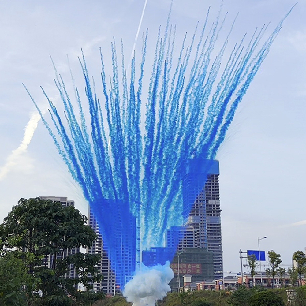 БСП3210012 Дневная веерная профессиональная батарея салютов "PIROFF Fireworks" (1,25" х 100 залпов)