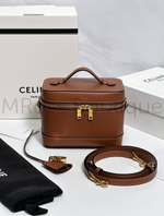 Сумка Celine Vanity из телячьей кожи коричневая