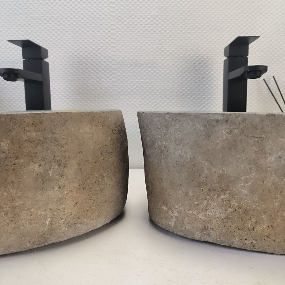 Раковина из речного камня ПАРА! RS-63697 42*34*16 2шт 0126