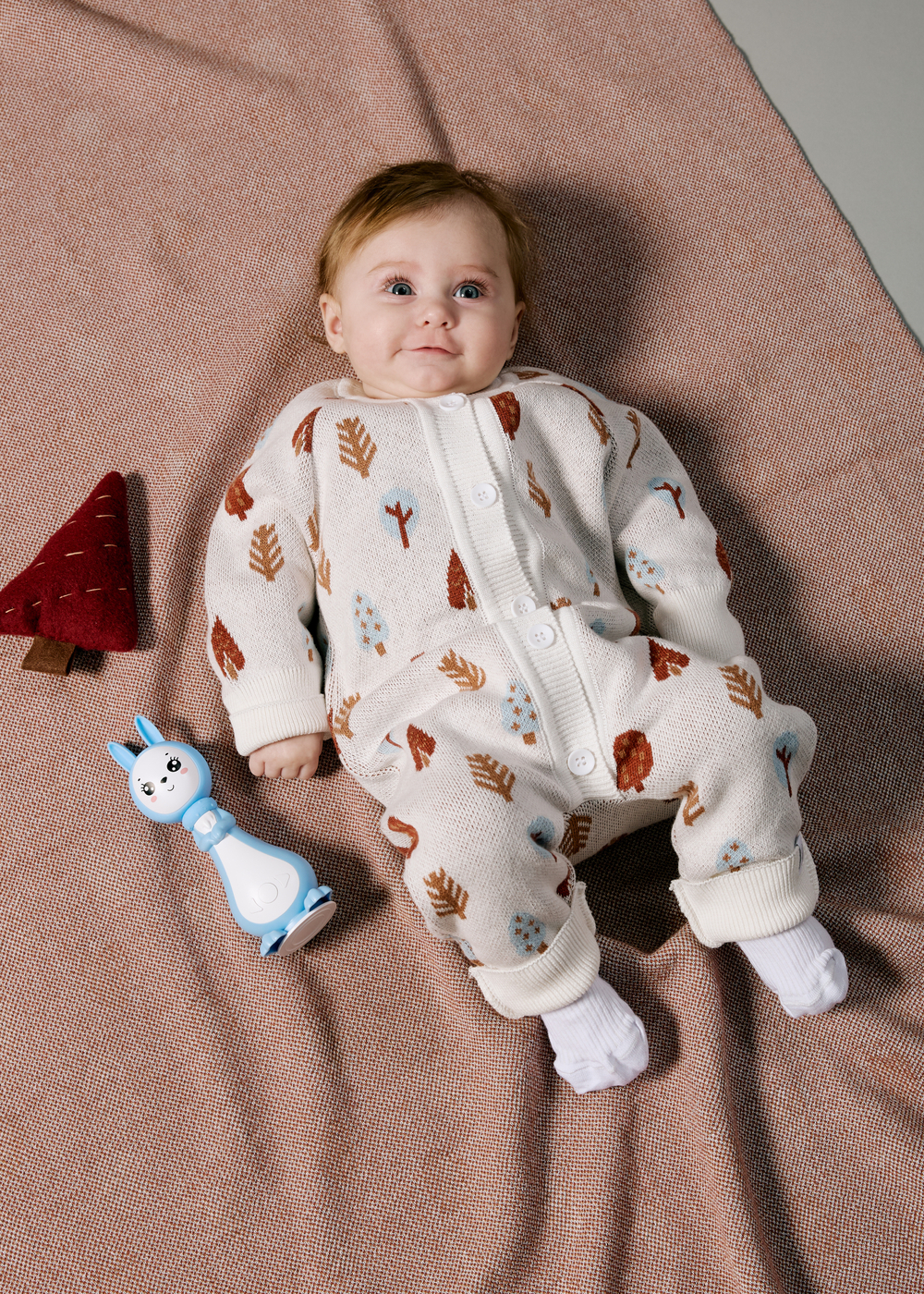 Комбинезон вязаный (деревья)