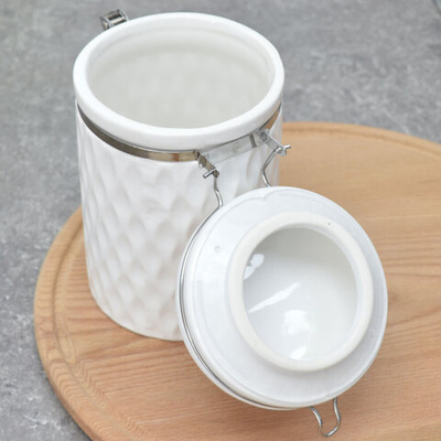 Банка 900мл с клипсой "Жемчужная волна"