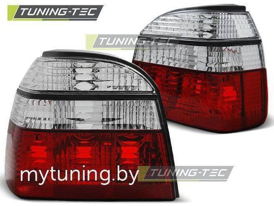 Задние фонари VW Golf 3 red white