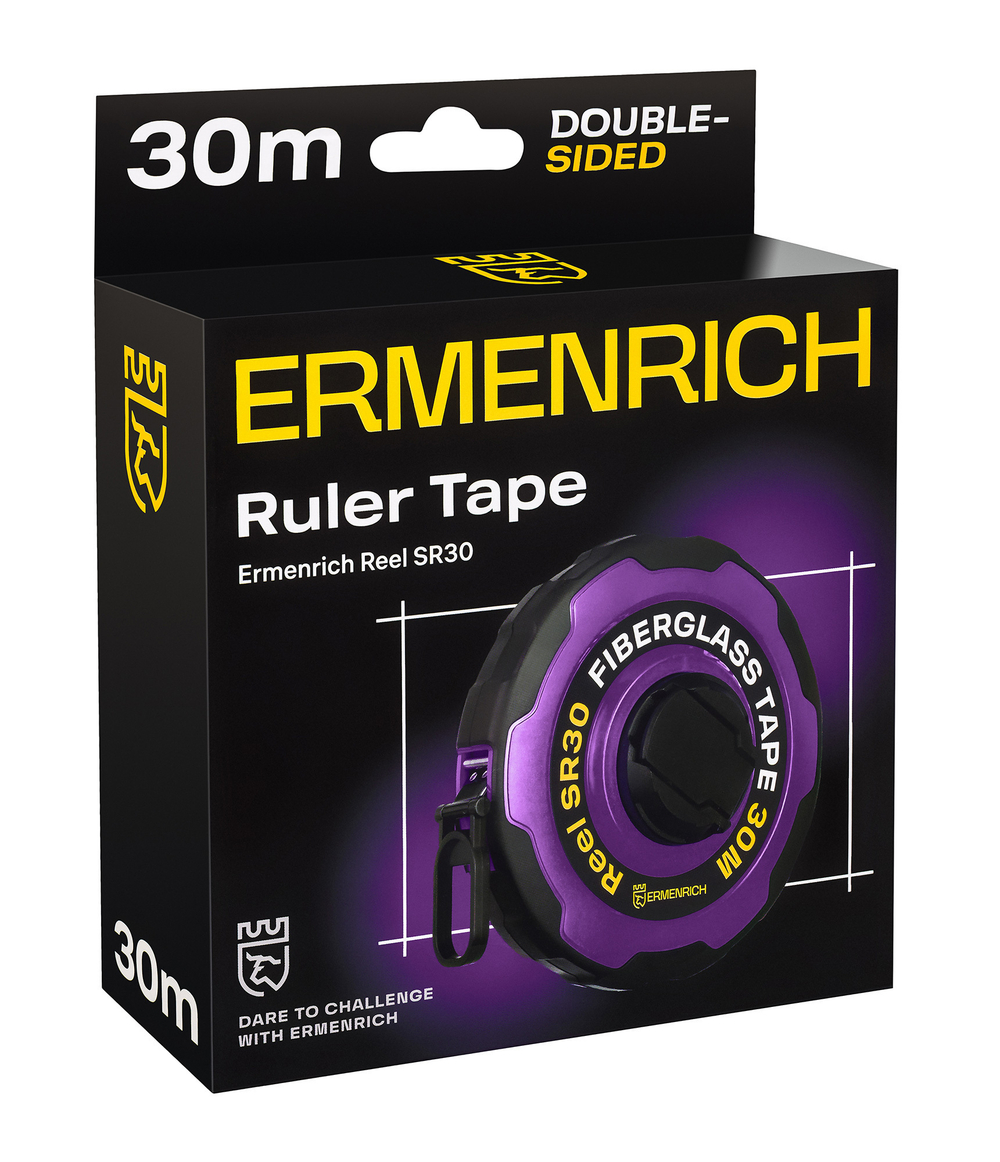 Рулетка Ermenrich Reel SR30, фиолетовый
