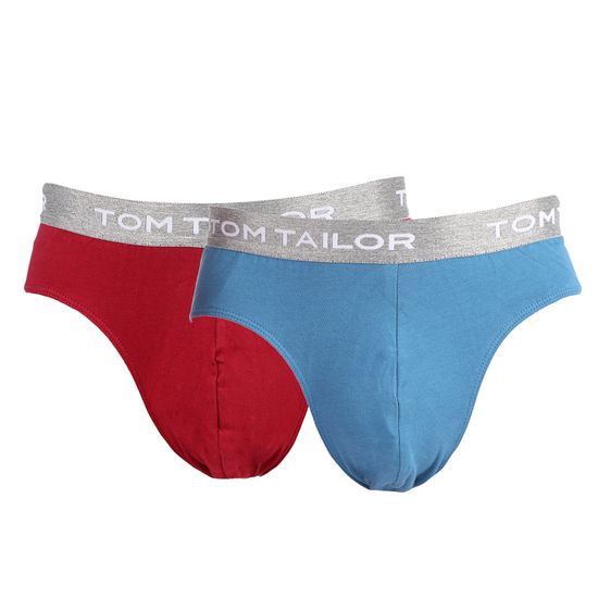 Мужские трусы слипы набор 2в1 (красные, голубые) Tom Tailor 70248/6061 460