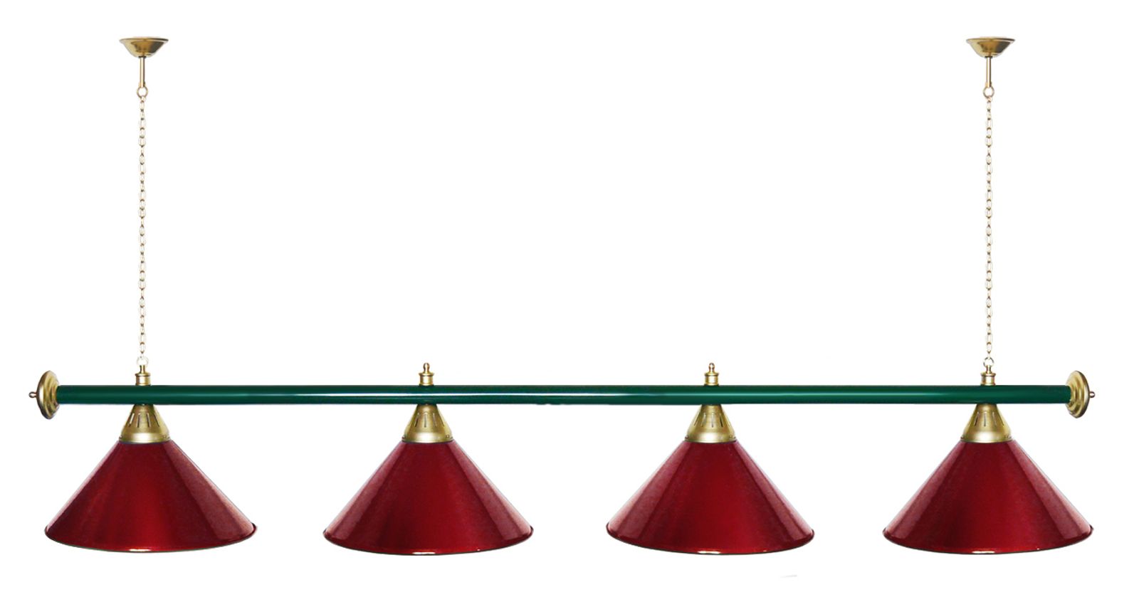 Лампа STARTBILLIARDS 4 пл. (плафоны золотые,штанга золотая,фурнитура золото) фото №36