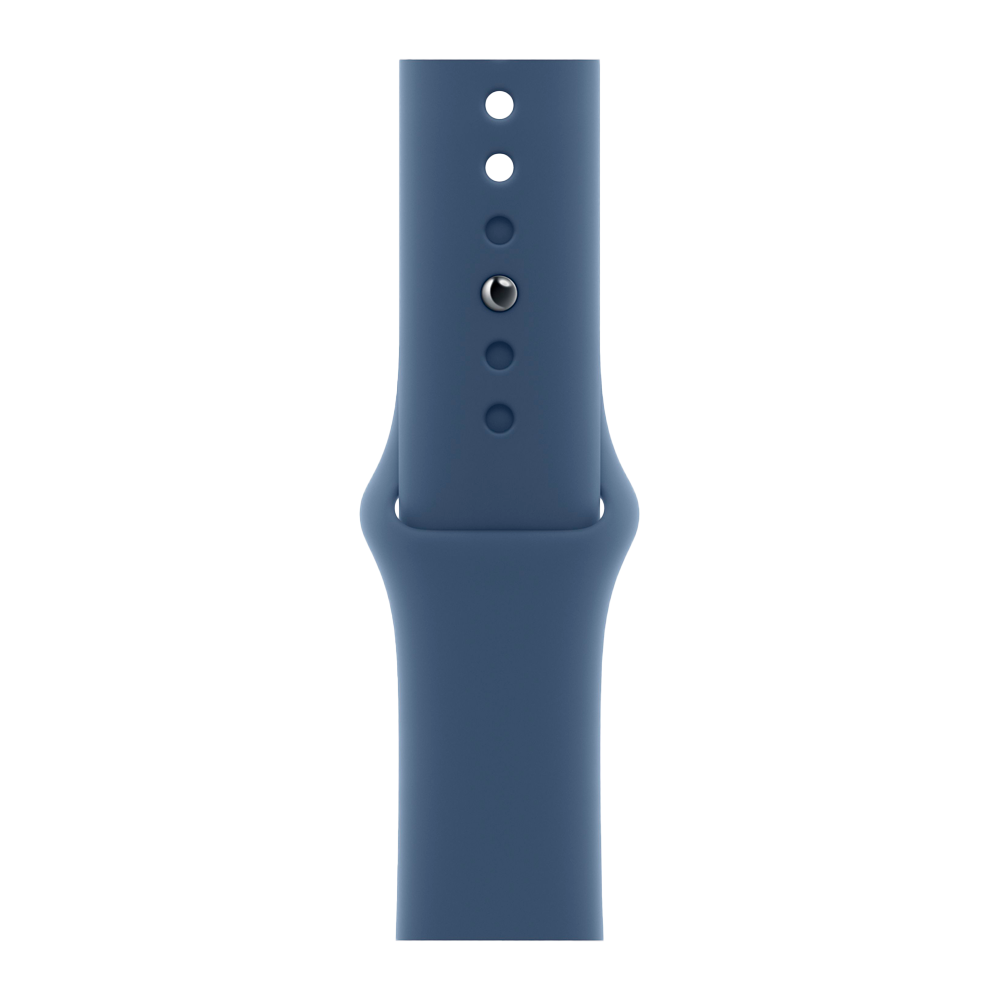 Умные часы Apple Watch Series 10 GPS, 42mm, Silver Aluminium Case with Sport Band S/M, Denim (Серебристый)