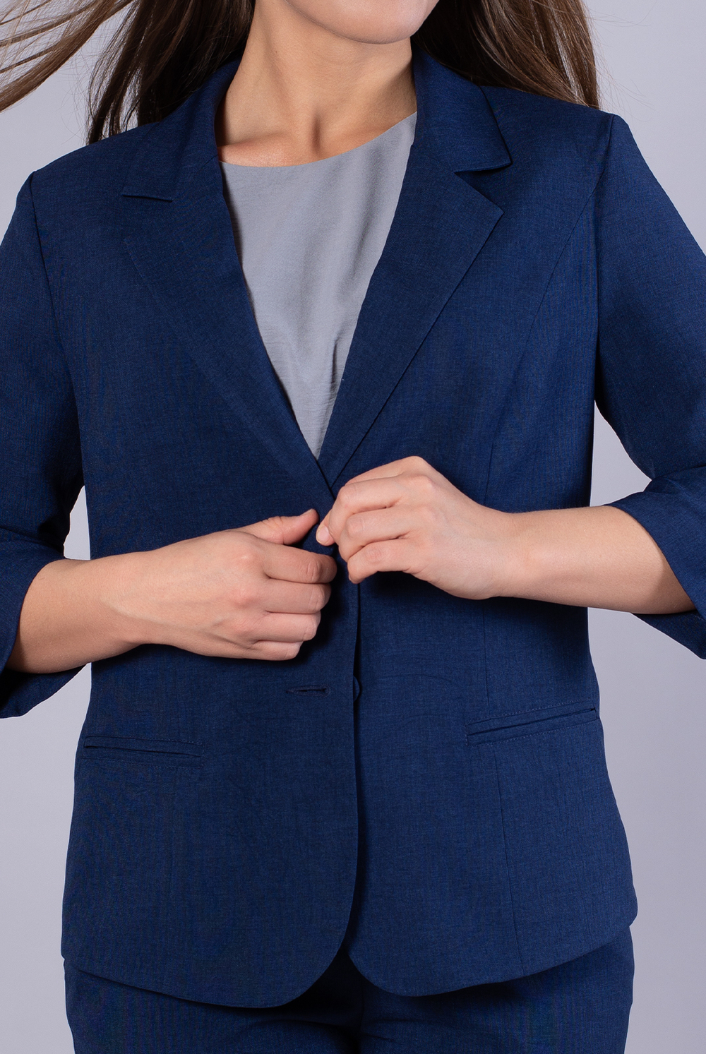 Жакет женский 3736зп, чернильный #259Чер043736зп