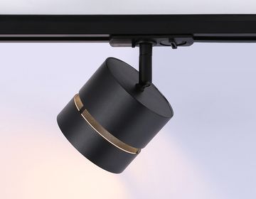 Трековый однофазный светильник со сменной лампой 1*GX53 GL5377 BK чёрный Track System Ambrella