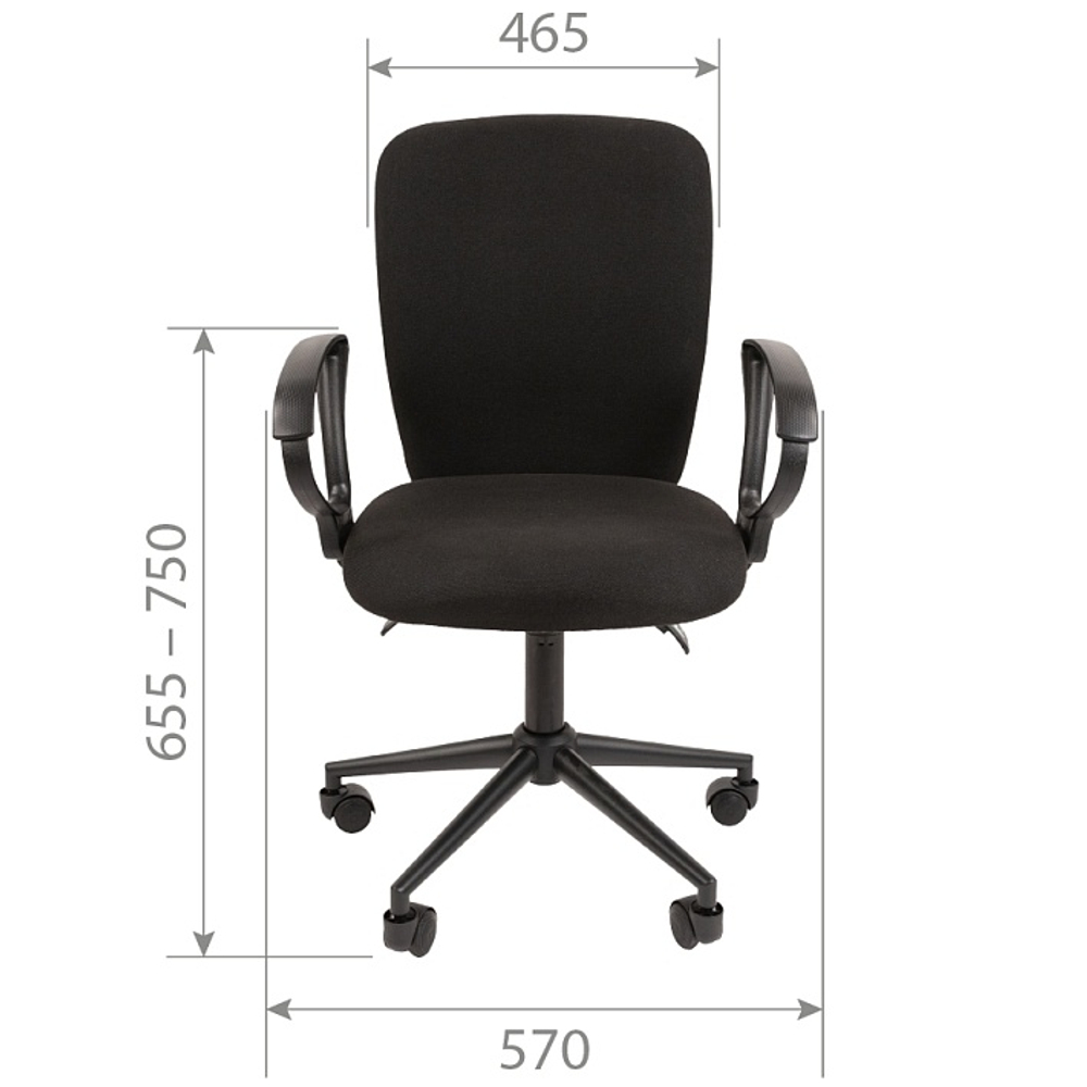 Офисное кресло CHAIRMAN 9801 BLACK, ткань