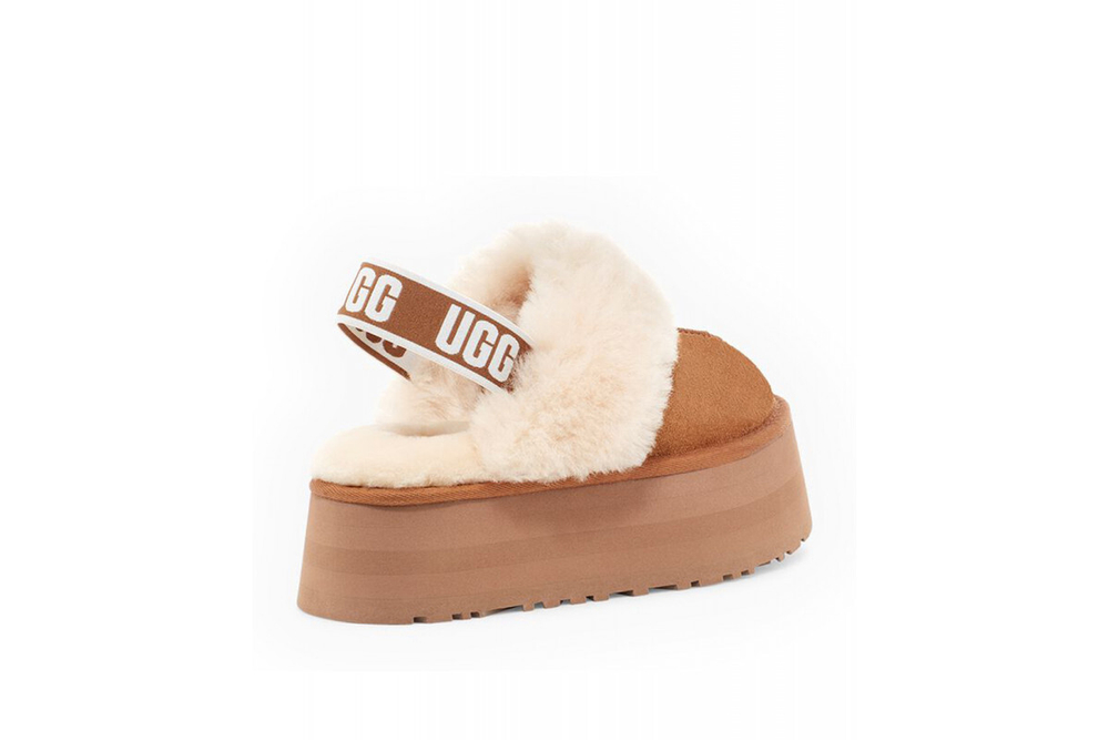 UGG Funkette Suede Platform Chestnut
