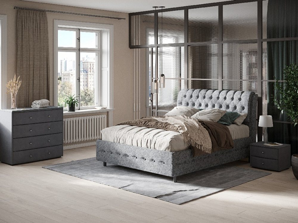 160-200 Кровать ComoVeda 4 Grand Gratta 7 Жареный миндаль