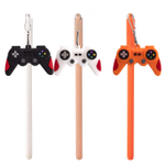 Ручка шариковая Alingar, "Game", 0,7 мм, синяя, с брелком, круглый, цветной, пластиковый корпус, карт. уп.