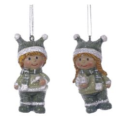 GAEM Фигурка декоративная подвесная "Дети", L3 W2,5 H6,5 см, 2в.