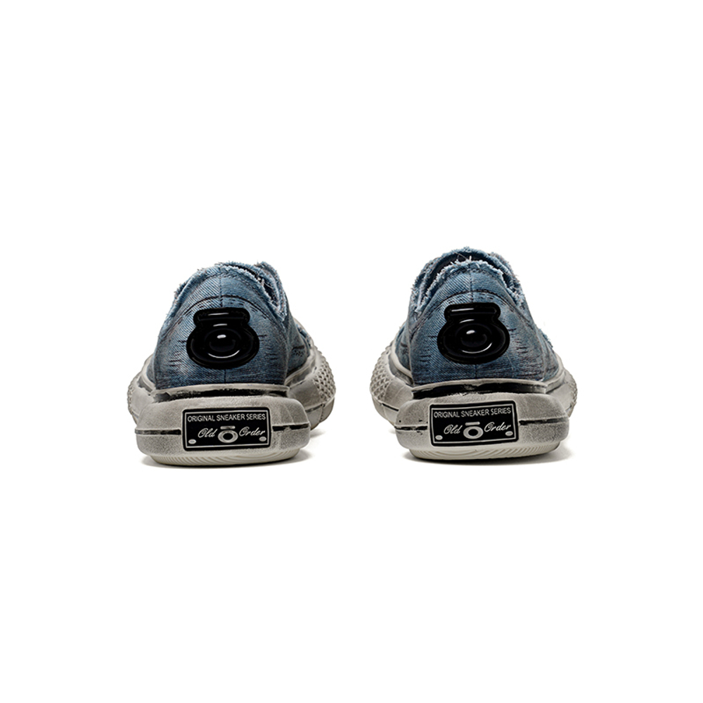 Old Order Hand Drawn Graffiti Denim Sneakers Height Increasing